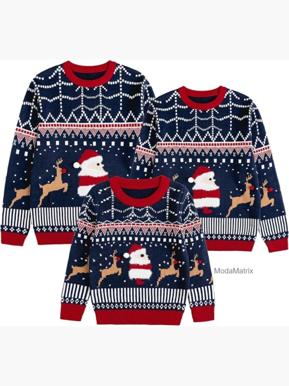 Ugly Family Matching Christmas Sweater Knitted Pullover Party Holiday